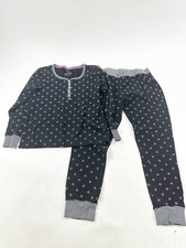 Jane And Bleecker Pajama Set Women  s L Large Floral Button Waffle Knit