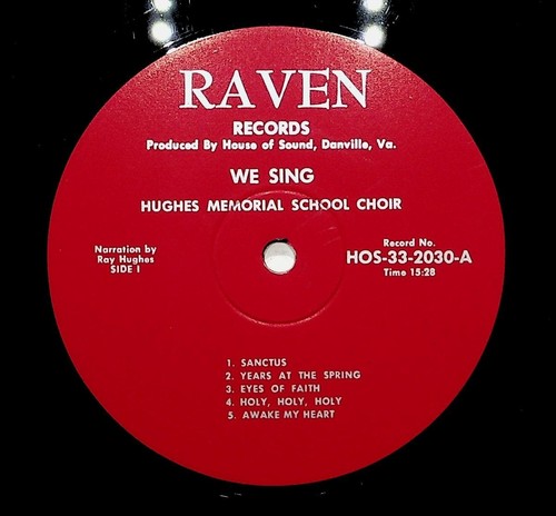 Hughes Memorial School Choir LP We Sing Raven 2030 Gospel Narration Hayes - Picture 3 of 4