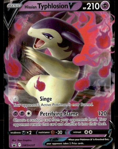 Hisuian Typhlosion V - Promo Holo SWSH: Sword & Shield Promo Cards SWSH237 NM Po - Picture 1 of 2