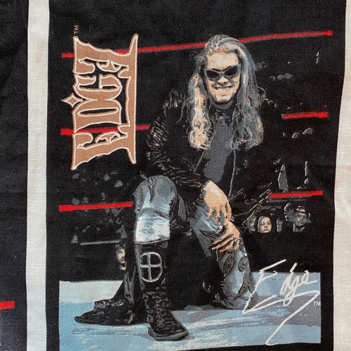 WWF Wrestling Fabric Panel Kit 90s Out of Print Pocket Wall Hanging about 24x28" - Picture 6 of 16