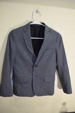 Calvin Klein Gray Infinite Stretch 2 Button Blazer Sports Jacket BOYS 10 K8J0045