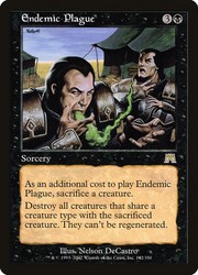 Endemic Plague - Onslaught #142/350 Rare Sorcery