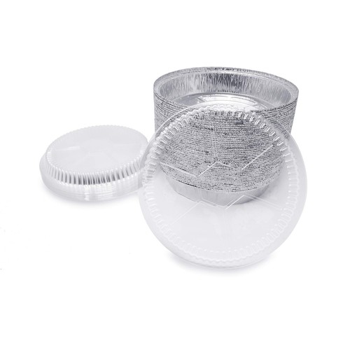 (60 Pack) Premium 7-Inch Round Foil Pans with Plastic Dome Lids l Heavy Duty ... - Picture 9 of 9