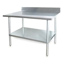Fixed Work Table, Ss, 72" W, 30" D,  2Krd7