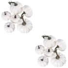  12 PCs Künstliche Kürbisse Realistischer Mini -Kürbis für DIY Craft Halloween