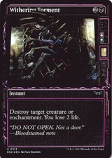 MTG Withering Torment (Showcase) Foil NM Duskmourn: House of Horror Magic 313
