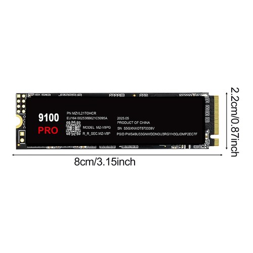 9100 PRO M.2 SSD PCIe 4.0 NVMe TLC SSD 1TB/2TB/4TB Internal Solid State Drive - Afbeelding 7 van 24
