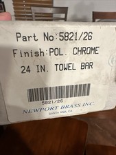 Newport Brass 24 Towel Bar. Polished Chrome. No. 5821/26