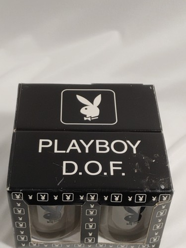2005 Playboy Bunny Club Black Logo Drinking Glasses Hugh Hefner set 4 - Picture 2 of 6