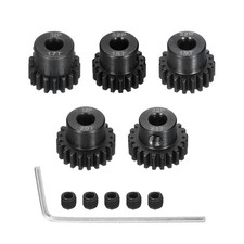5Pcs 32P Steel Pinion Gear Set 17T 18T 19T 20T 21T for 5mm Shaft Hardened Steel
