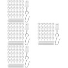  120 Stcs Vorhangspur Segelflugzeuge Plastiksträgerwalzen mit Haken für