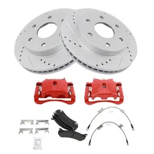 Front Brake Pad & Rotor Kit Semi-Metallic Front Fits Cadillac Chevrolet GMC