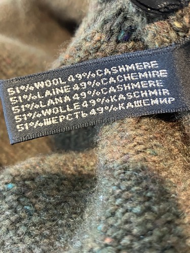 Ralph Lauren Black Label Wool Cashmere Blend Sweater Pullover Collared Toggle, S - Bild 11 von 11