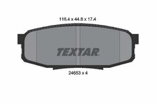 TEXTAR Bremsbeläge Satz Hinten für HYUNDAI XG III Limousine für LEXUS LX (J2)