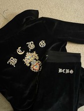Black Velour BCBG Maxazria Matching Tracksuit