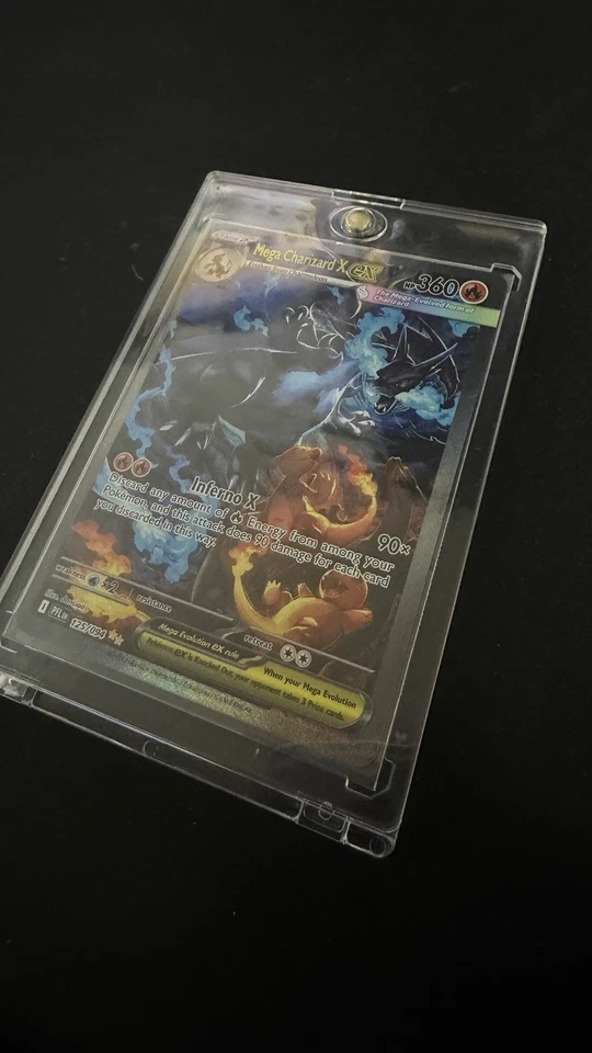 Mega Charizard X ex 125/094 pokemon Mega Evolution Phantasmal Flames NEAR MINT - Image 3 of 4