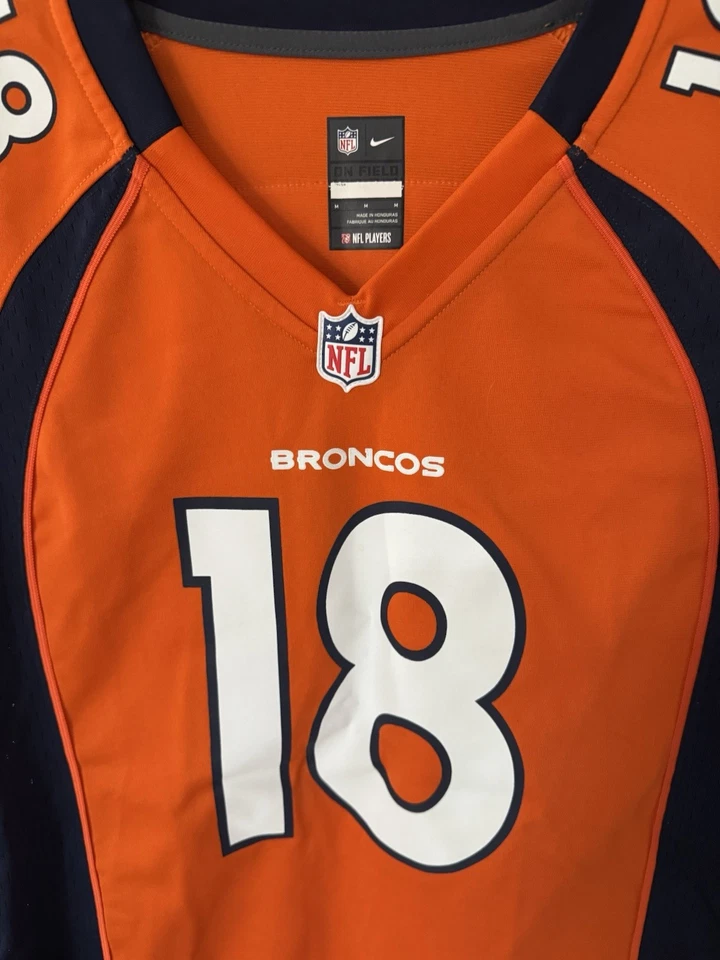 Camiseta deportiva para mujer Nike NFL Denver Broncos Peyton Manning naranja mediana Foto 2 de 4