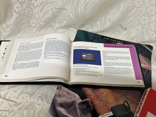 1996 SATURN HANDBOOK, Factory OWNERS Maintenance MANUAL, 1992 Brochure VCR Tape - Picture 4 of 15