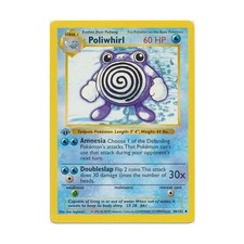 Pokemon Pokemon Base Set (Shadowless) Poliwhirl (U) #38 (1st Ed) EX
