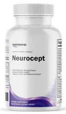Neurocept Brain Support Formula for Cognitive Health Supplement -  60 Capsules