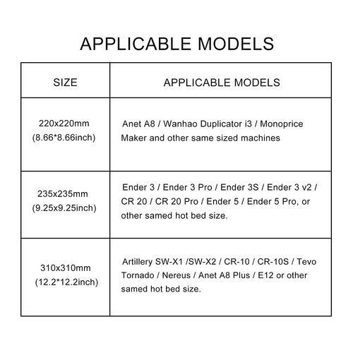 PEI Sheet Bed Build Plate - Zdjęcie 6 z 10