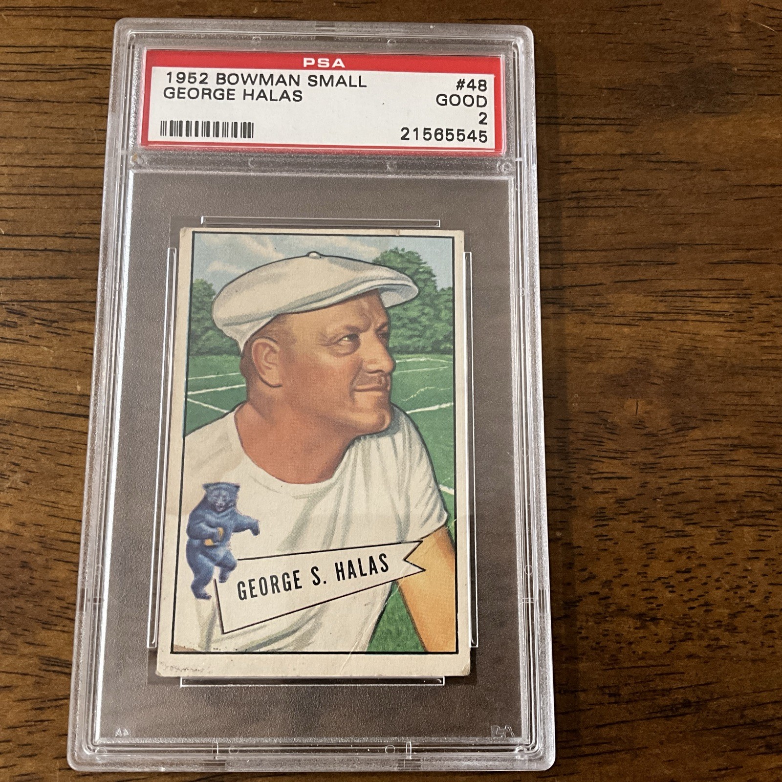 PSA 2 - 1952 Bowman Small GEORGE HALAS RC HOF ROOKIE #48 *NR*