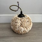 Handmade Seashell Pendant Light Shade – Goa India – Unique Coastal Decor