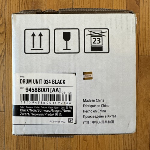 Canon Genuine Drum Cartridge 034 Black (9458B001), 1-Pack, for Canon Color - Picture 5 of 6