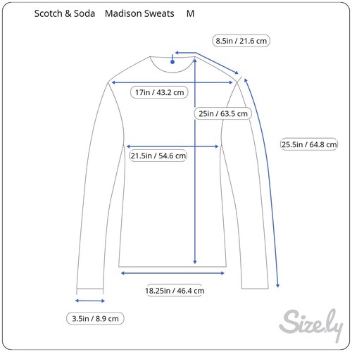 Scotch & Soda graues Chalet Maison Sweatshirt mit Rundhalsausschnitt für Damen, Größe M - Bild 9 von 9