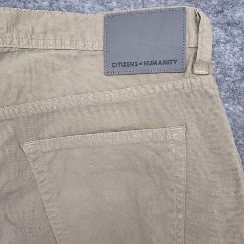 Citizens of Humanity The Gage Khaki Straight Leg Pants Cotton Blend Size 33x30 - Picture 2 of 14