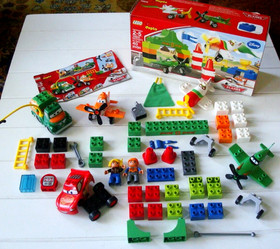 58 PCS Lego DUPLO Disney Planes 10509 Dusty Chug 10510 Ripslinger Air Race ~READ
