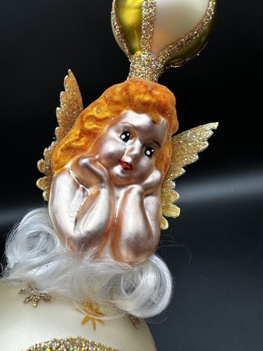 2001 CHRISTOPHER RADKO ANGEL SPIRE FINIAL 01-0146-0 ITALIAN TREE TOPPER ANGEL 14 - Picture 20 of 22