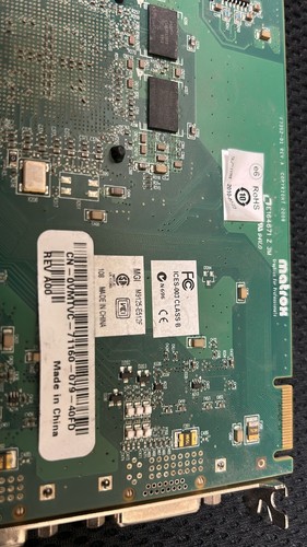 Matrox F7352-01 Rev. A Two Port Graphics Card PC Board (4178) - Picture 4 of 5