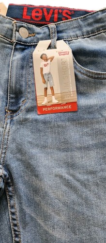 Boys Levi Denim Slim Short Performance Size 16 Regular 28 Waist Adjustable NWT - Picture 2 of 6