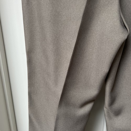Pantalón Farah Para Hombre W34 L31 Marrón Clásico Pierna Recta Formal Pantalones Anti Manchas - Imagen 10 de 13