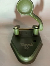 Antique 1940’s MARVEL 60 Cast Iron  Desk Top Two Hole Punch 
