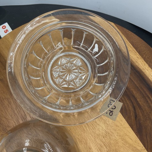 Frühe amerikanische gemusterte Glasvitrine Butterdose Ende 19. Jahrhundert -Anfang 20. - Bild 7 von 10