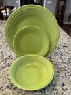 Fiestaware CHARTREUSE 3 Piece Classic Place Setting Retired EUC
