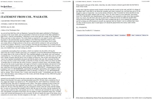 Incredible 1861 Civil War Letter Syracuse 1861 Fire Zouaves Colonel Walrath US - Picture 5 of 6