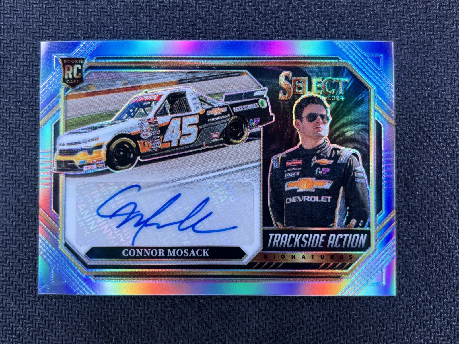 2024 Select Racing Connor Mosack RC Trackside Action Silver Auto Prizm
