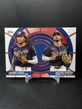 2025 Topps Series 2 #DD-6 James Wood/Dylan Crews Dynamic Duos Nationals!