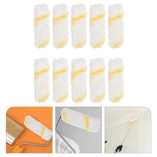 10 Pcs Paint Supplies for House Painting Mini Roller Covers Rollers