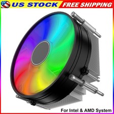 80mm RGB CPU Cooler PC Computer Silent Fan with Heatsink for Intel  AMD System
