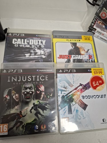 SONY PLAYSTATION 3 SUPER SLIM 500GB CONSOLE WITH CONTROLLER LEADS AND 10 GAMES - Picture 17 of 20