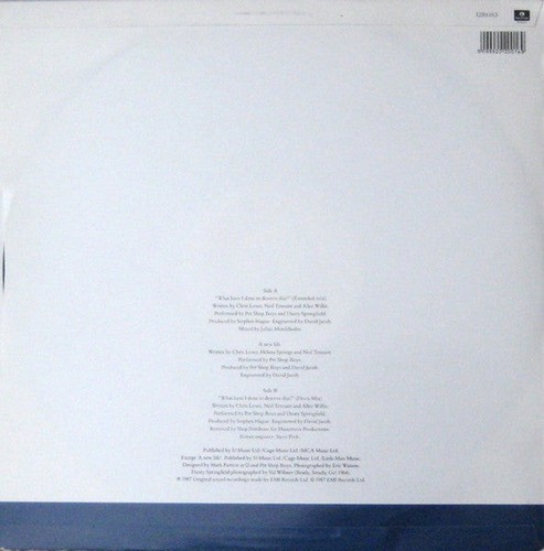 Pet Shop Boys - What Have I Done To Deserve This - Used Vinyl Record - J5783z - Picture 2 of 5