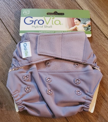NEW GroVia Hybrid Shell Waterproof Diaper Cover  One-Size AI2 Shell Haze - Picture 1 of 2