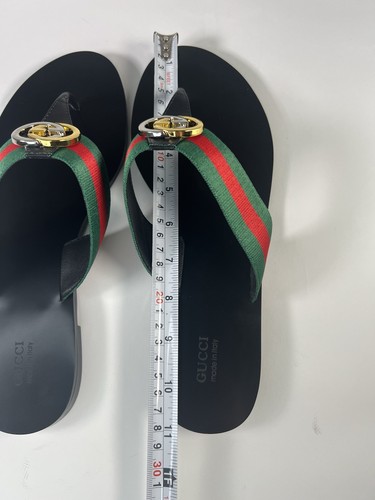 Gucci Kika GG Web Thong Flip Flop Sandals Men’s US 11 - Picture 3 of 6