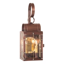 Irvin's Country Tinware Double Wall Lantern in Antique Copper