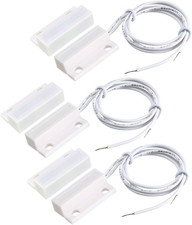 Surface Mount Wired NC Door Sensor Alarm Magnetic Reed Switch White MC-38