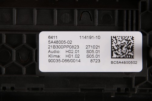 BMW M5 F90 LCI G30 G31 G32 RADIO AUDIO CLIMATIZZATORE INTERRUTTORE PANNELLO CLIMATIZZATORE 5A48005 - Foto 6 di 6